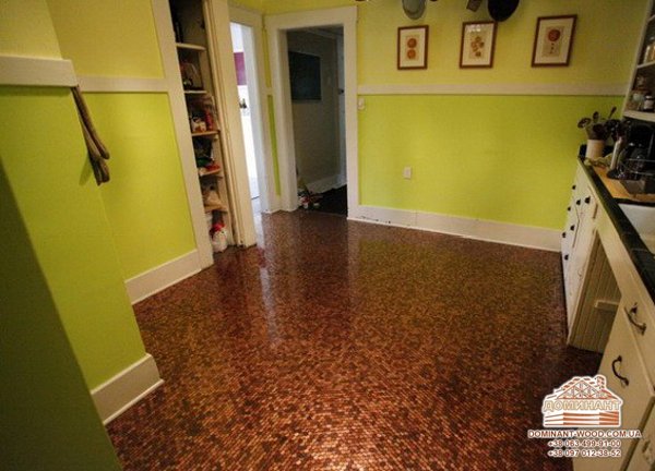 Облаштування підлоги і підлогове покриття в будинку з бруса №12