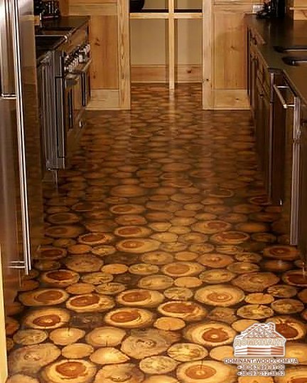 Облаштування підлоги і підлогове покриття в будинку з бруса №16