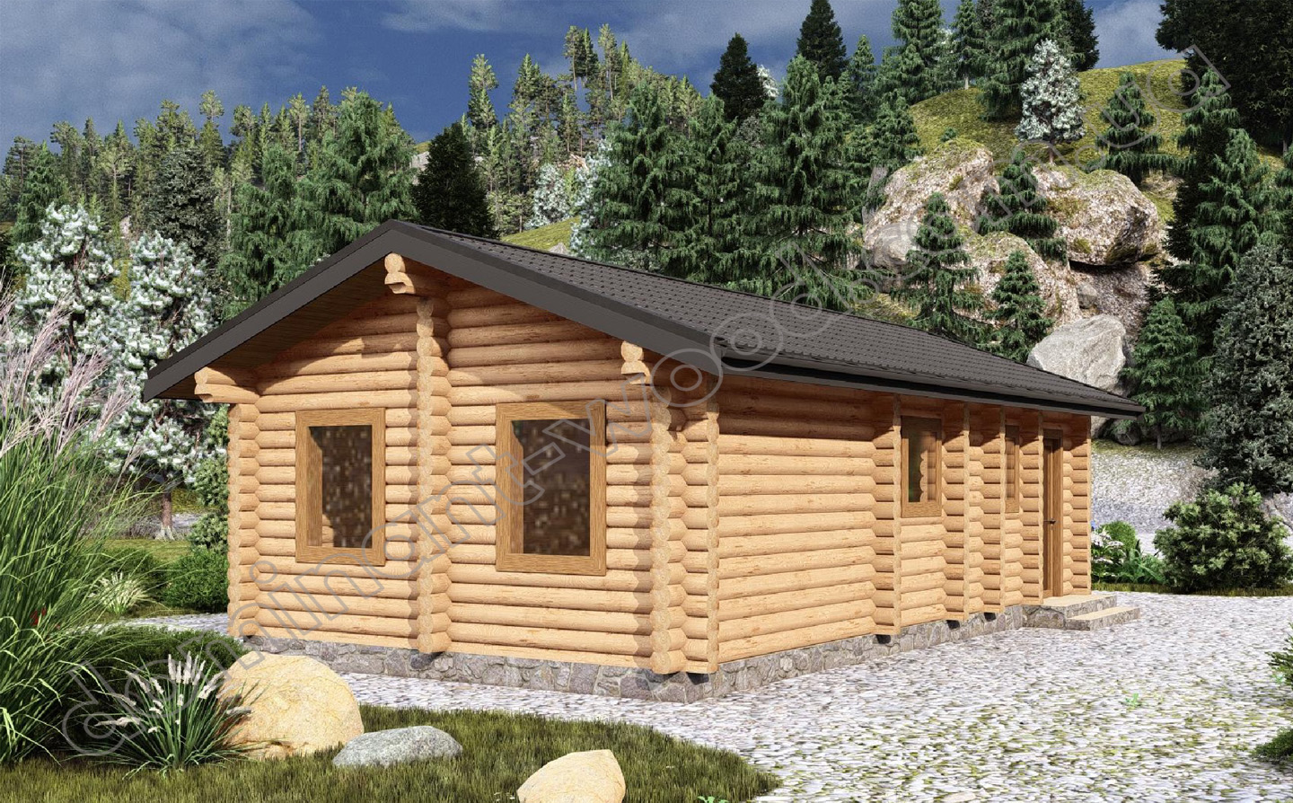 Дизайн-проєкт дерев’яного котеджу на дачу Дизайн-проєкт дерев’яного котеджу на дачу