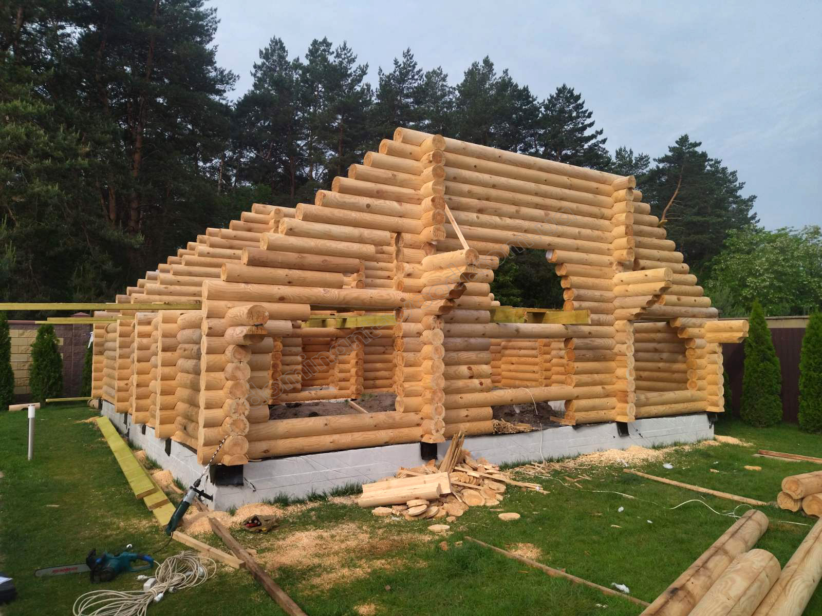 Монтаж дерев’яної коробки будинку «Лекід3» Монтаж дерев’яної коробки будинку «Лекід3»