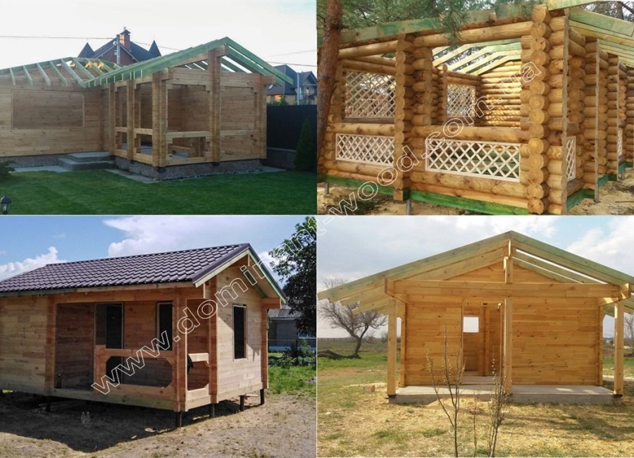 Вибираємо проект літньої кухні з брусу