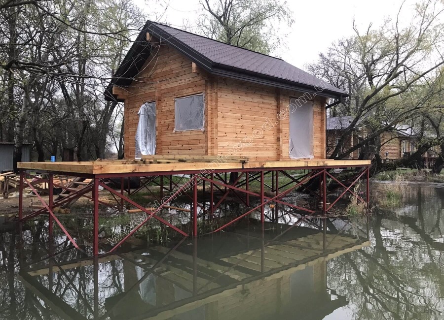 Індивідуальний проект лазні з сухого брусу