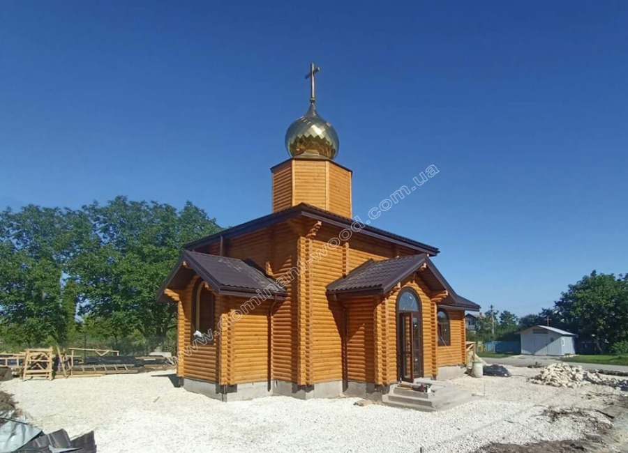 Будуємо зруб храму під замовлення