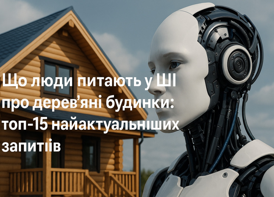 Що люди питають у ШІ про дерев’яні будинки: топ-15 найактуальніших запитів